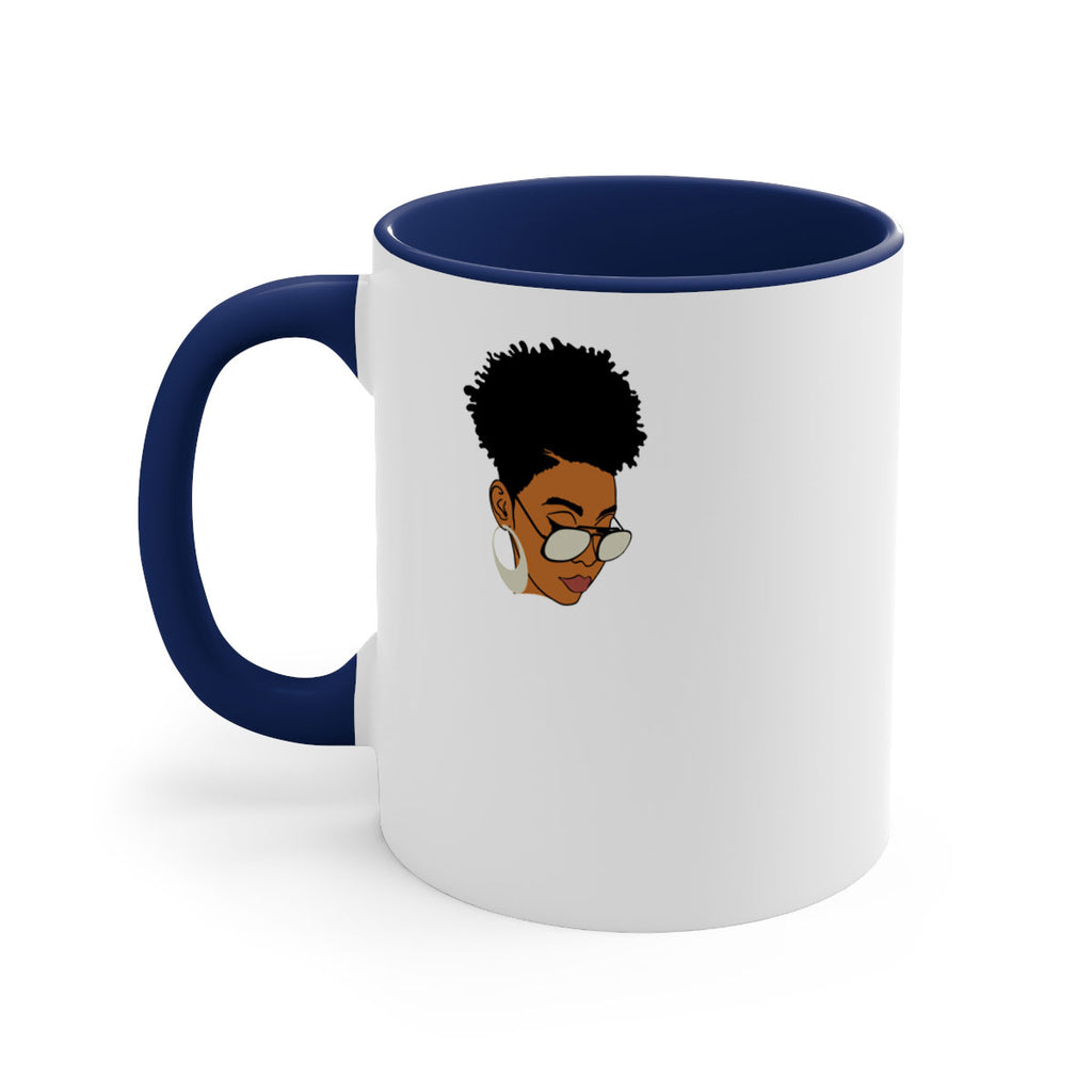 black afro 44#- Black women - Girls-Mug / Coffee Cup