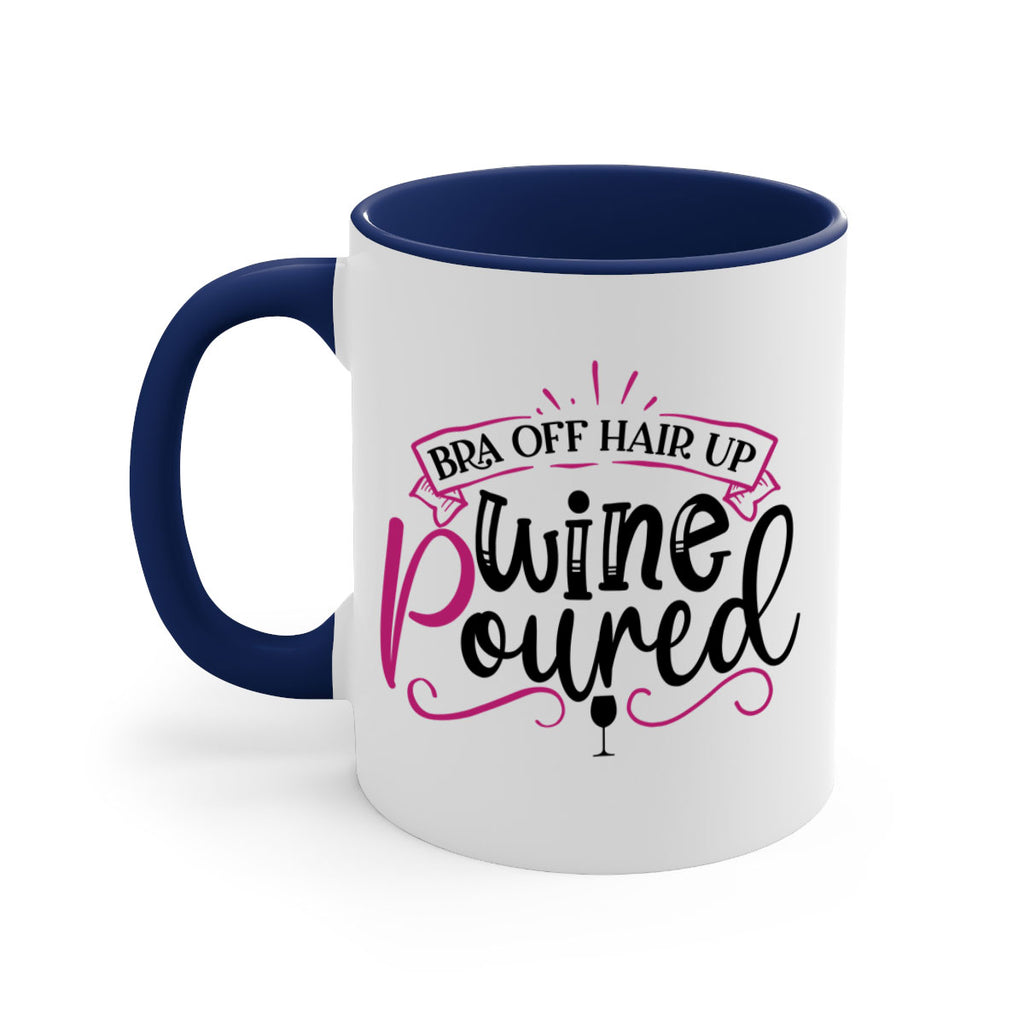 bra off hair up wine poured 206#- wine-Mug / Coffee Cup