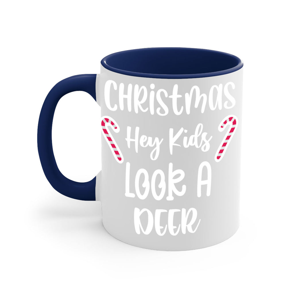 christmas hey kids look a deer style 107#- christmas-Mug / Coffee Cup