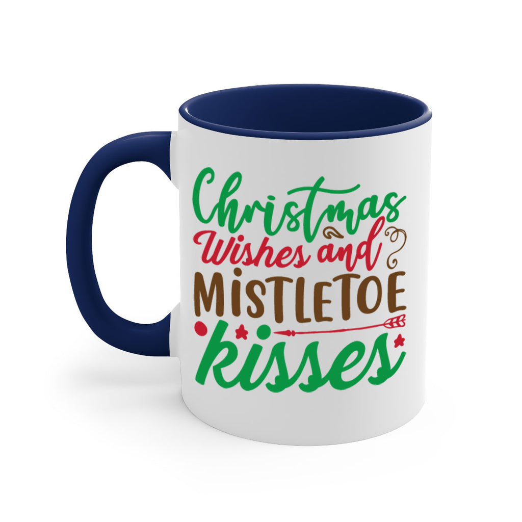 christmas wishes and mistletoe kisses 292#- christmas-Mug / Coffee Cup