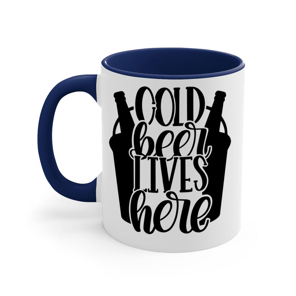 cold beer lives here 43#- beer-Mug / Coffee Cup