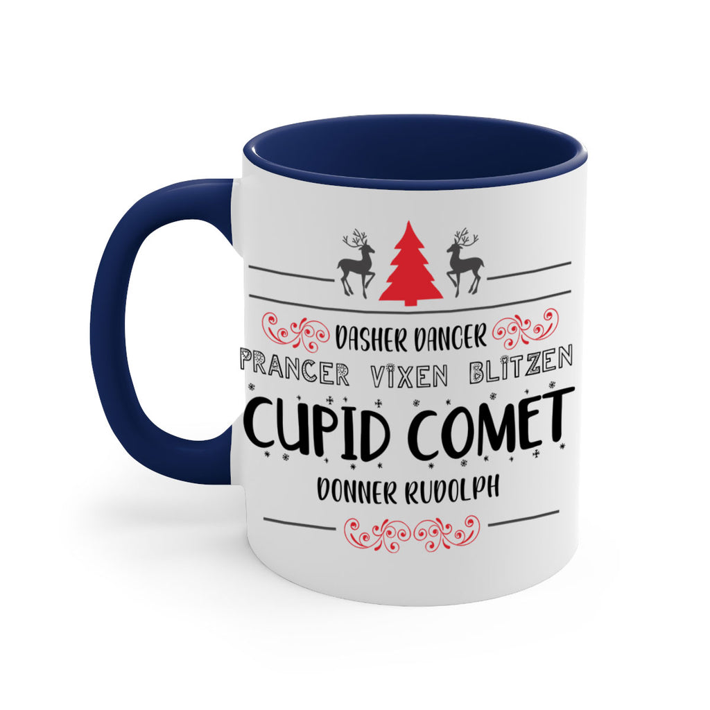 dasher dancer prancer vixen blitzen cupid comet donner rudolph style 148#- christmas-Mug / Coffee Cup