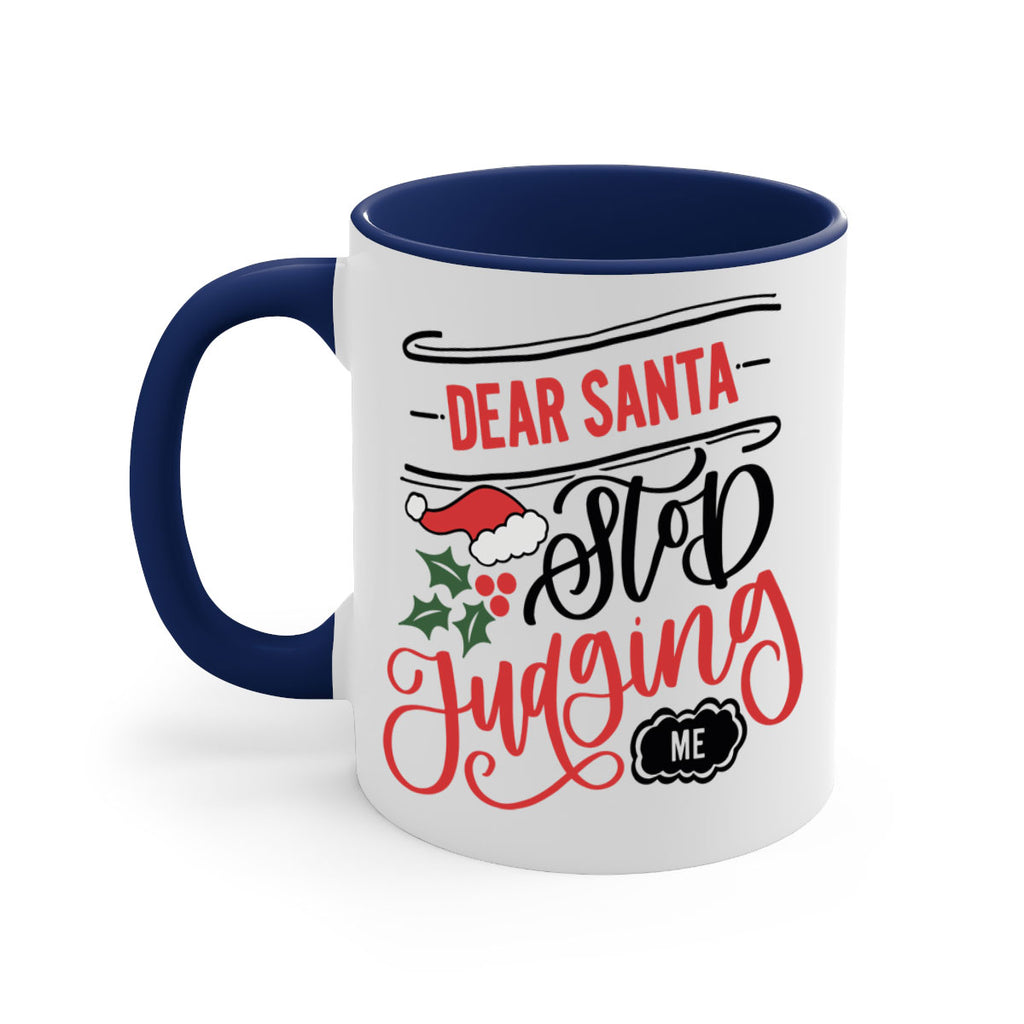 dear santa stop judging me 160#- christmas-Mug / Coffee Cup