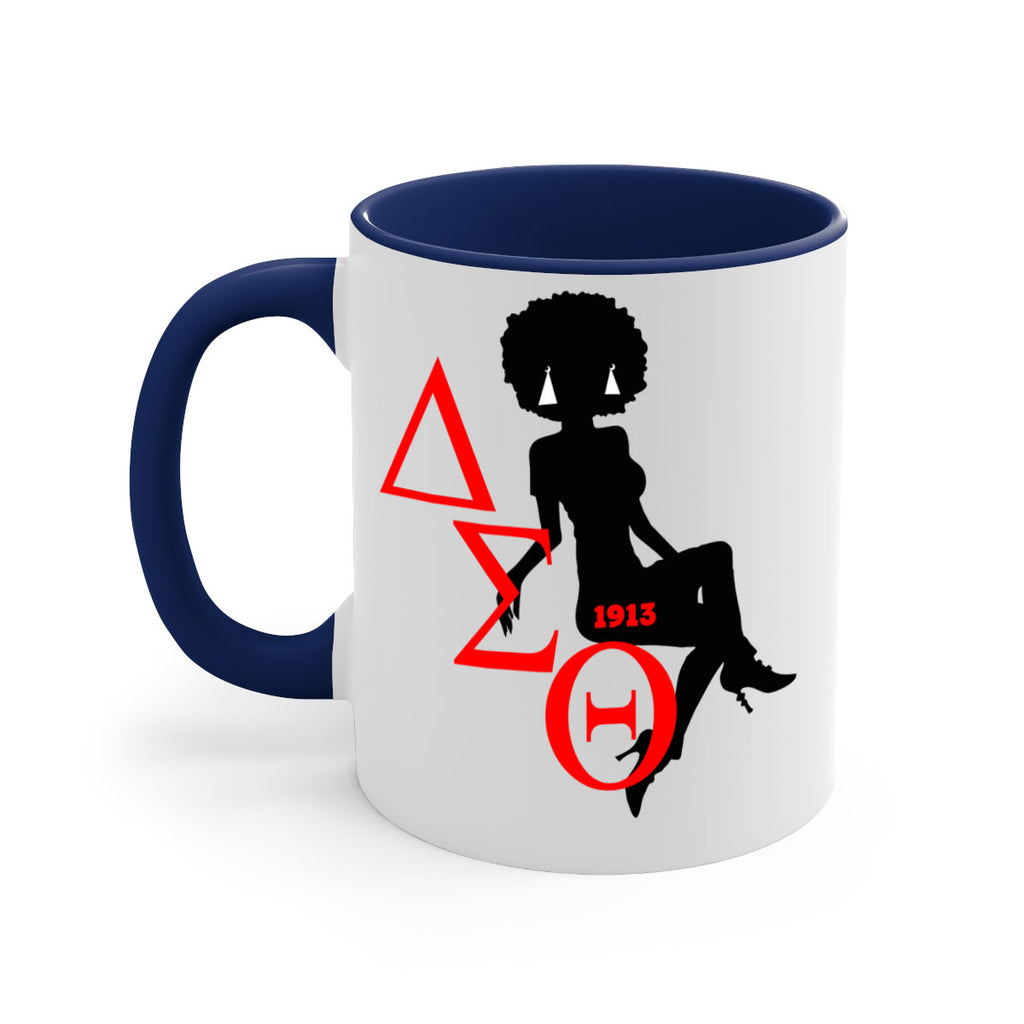 delta sigma theta 7#- black words - phrases-Mug / Coffee Cup