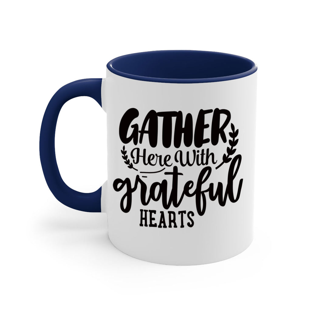 gather here with grateful hearts 62#- thanksgiving-Mug / Coffee Cup