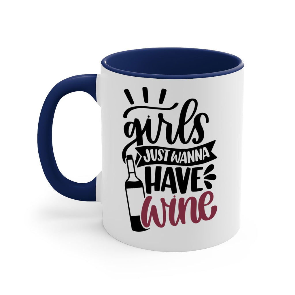 girls just wanna have wine 55#- wine-Mug / Coffee Cup