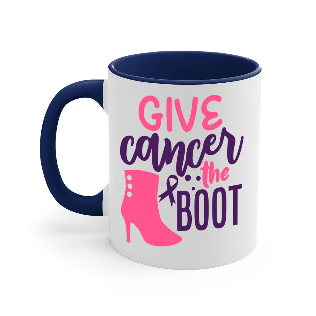 give cancer the boot Style 11#- breast cancer-Mug / Coffee Cup