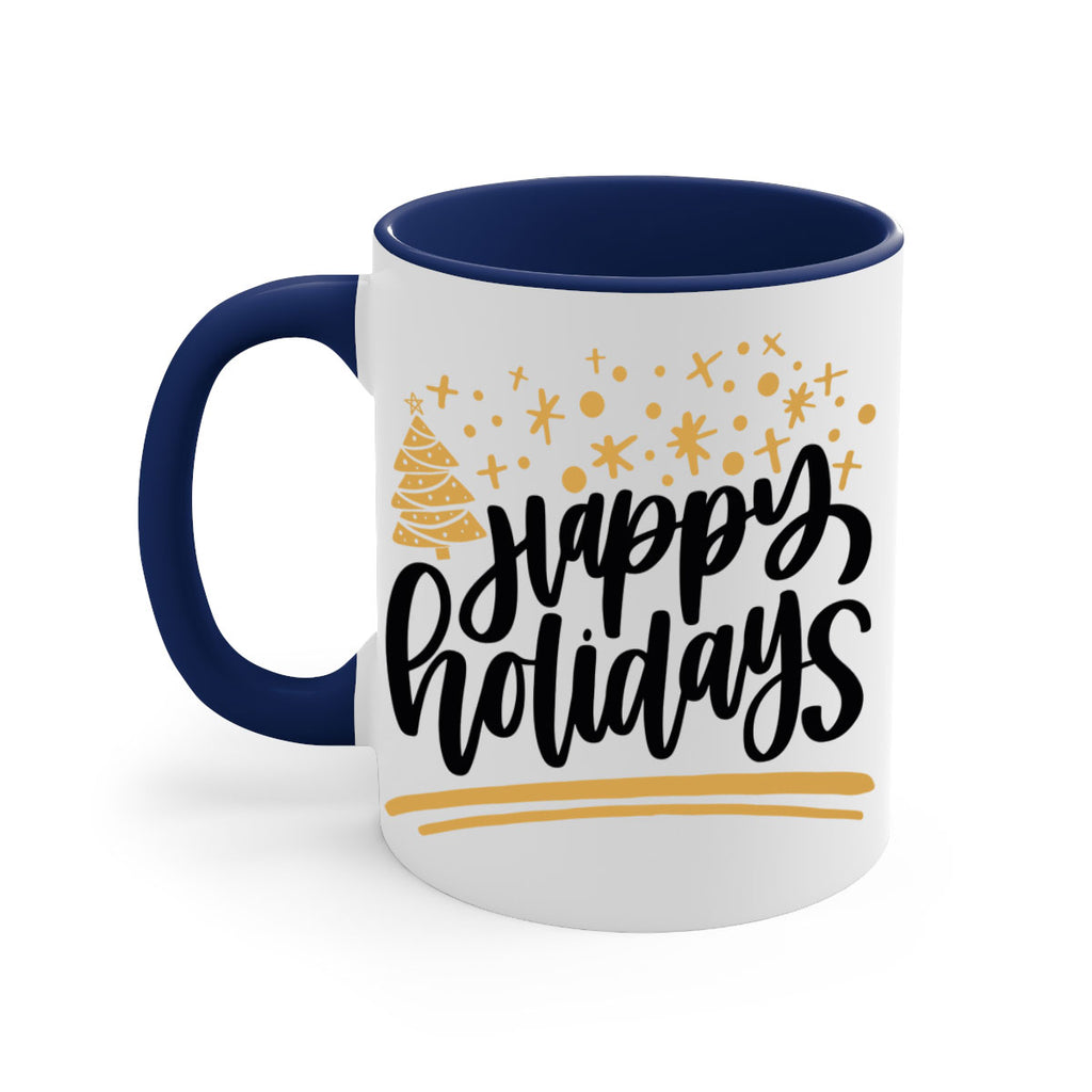 happy holidays gold 148#- christmas-Mug / Coffee Cup