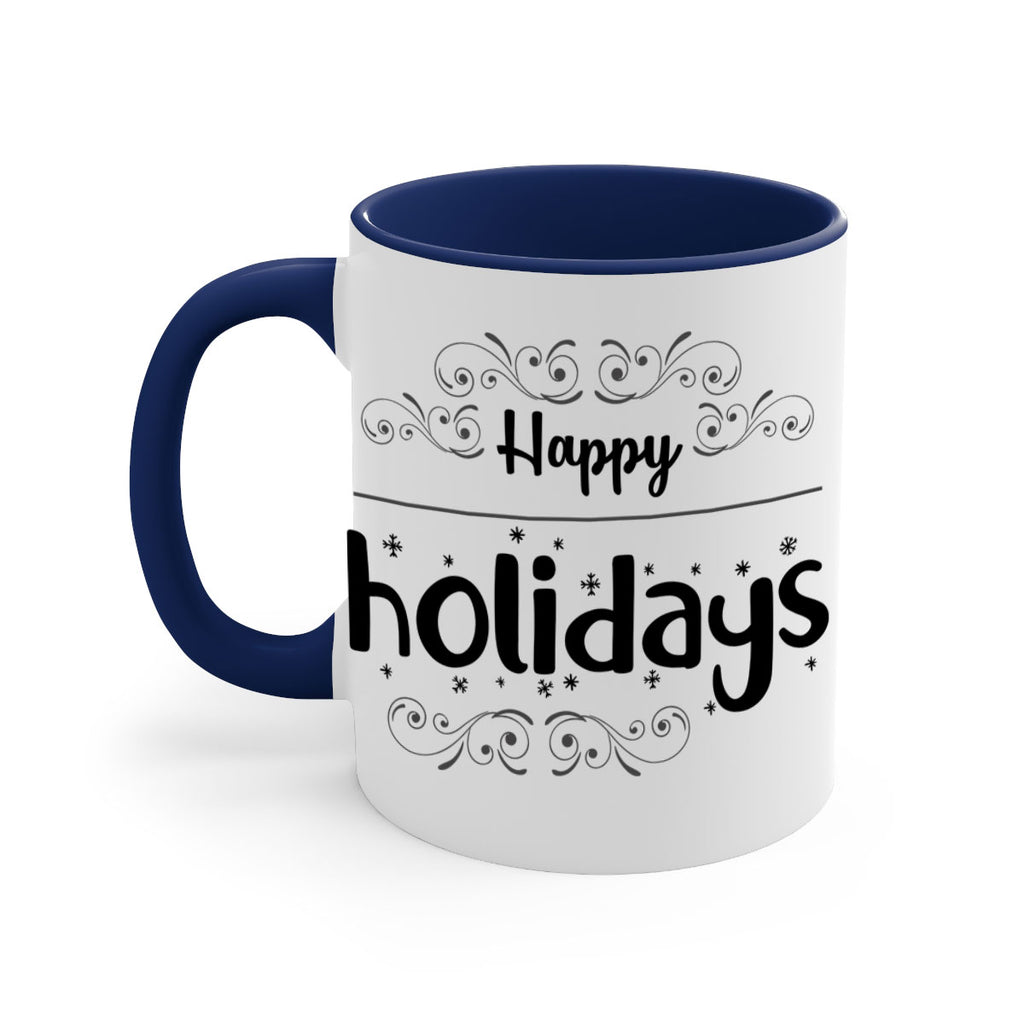 happy holidays style 256#- christmas-Mug / Coffee Cup