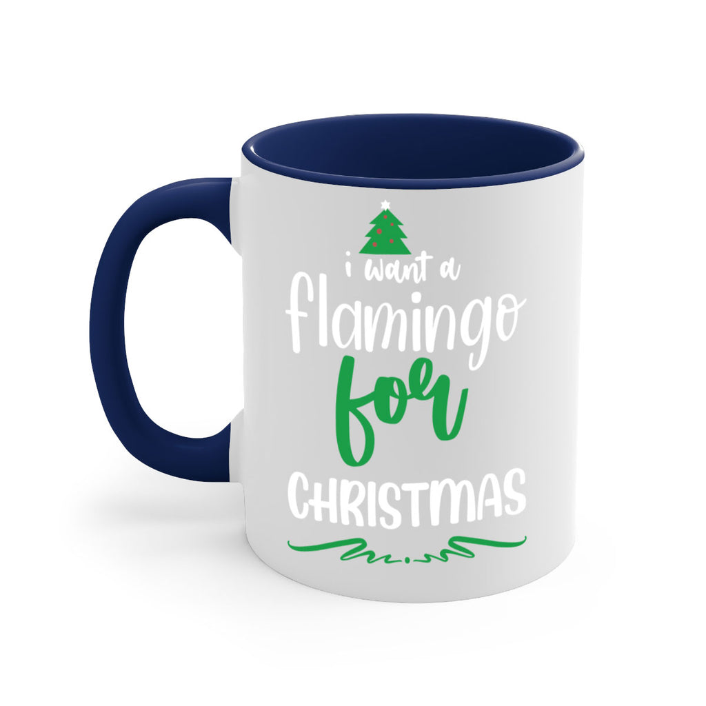 i want a flamingo for christmas style 350#- christmas-Mug / Coffee Cup