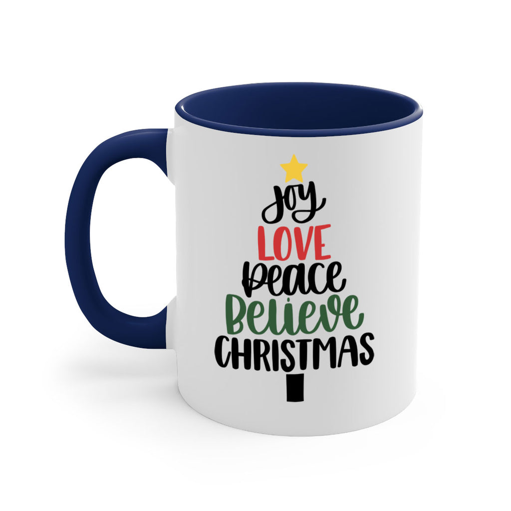 joy love peace believe christmas 111#- christmas-Mug / Coffee Cup