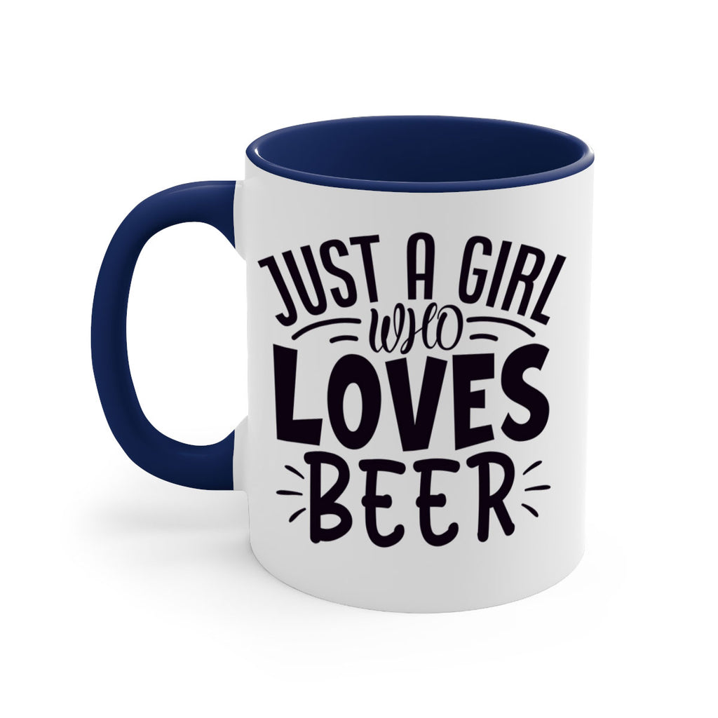 just a girl who loves beer 125#- beer-Mug / Coffee Cup