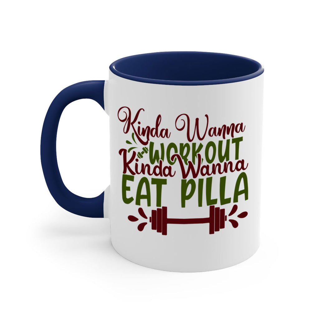 kinda wanna workout kinda wanna eat pilla 38#- gym-Mug / Coffee Cup