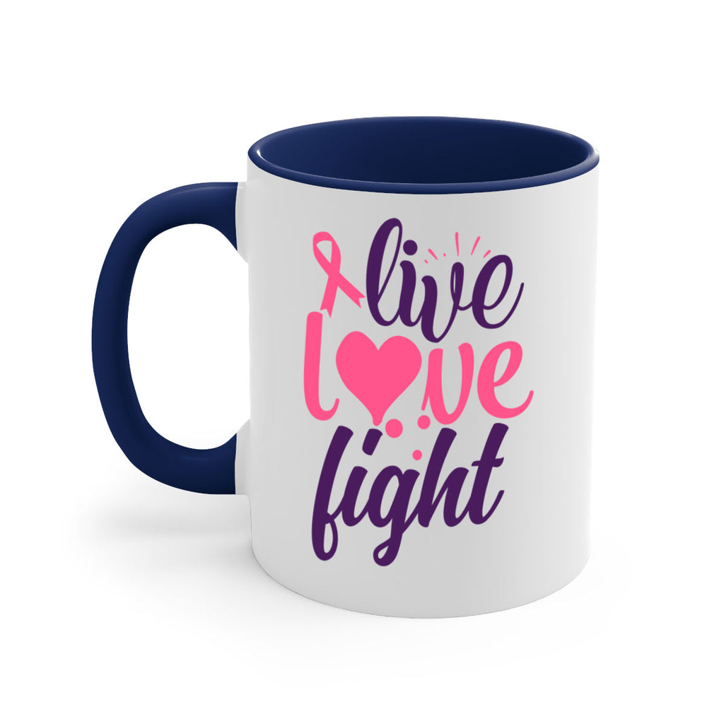 live love fight Style 8#- breast cancer-Mug / Coffee Cup