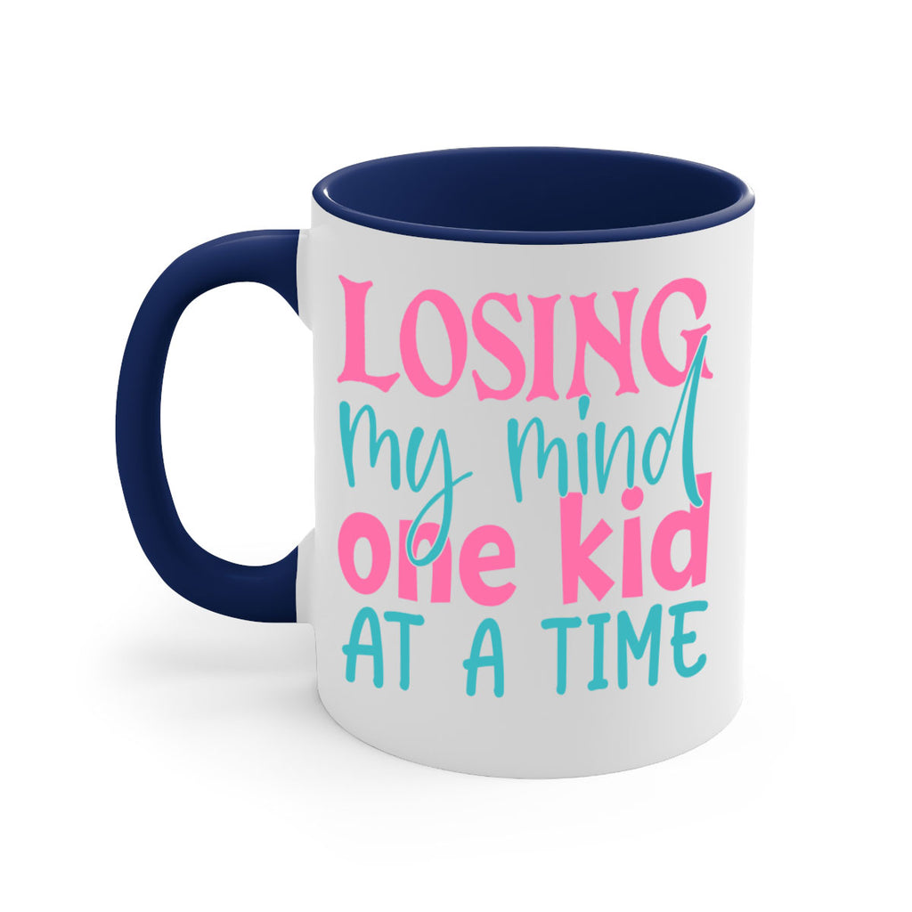 losing my mind one kid at a time 330#- mom-Mug / Coffee Cup