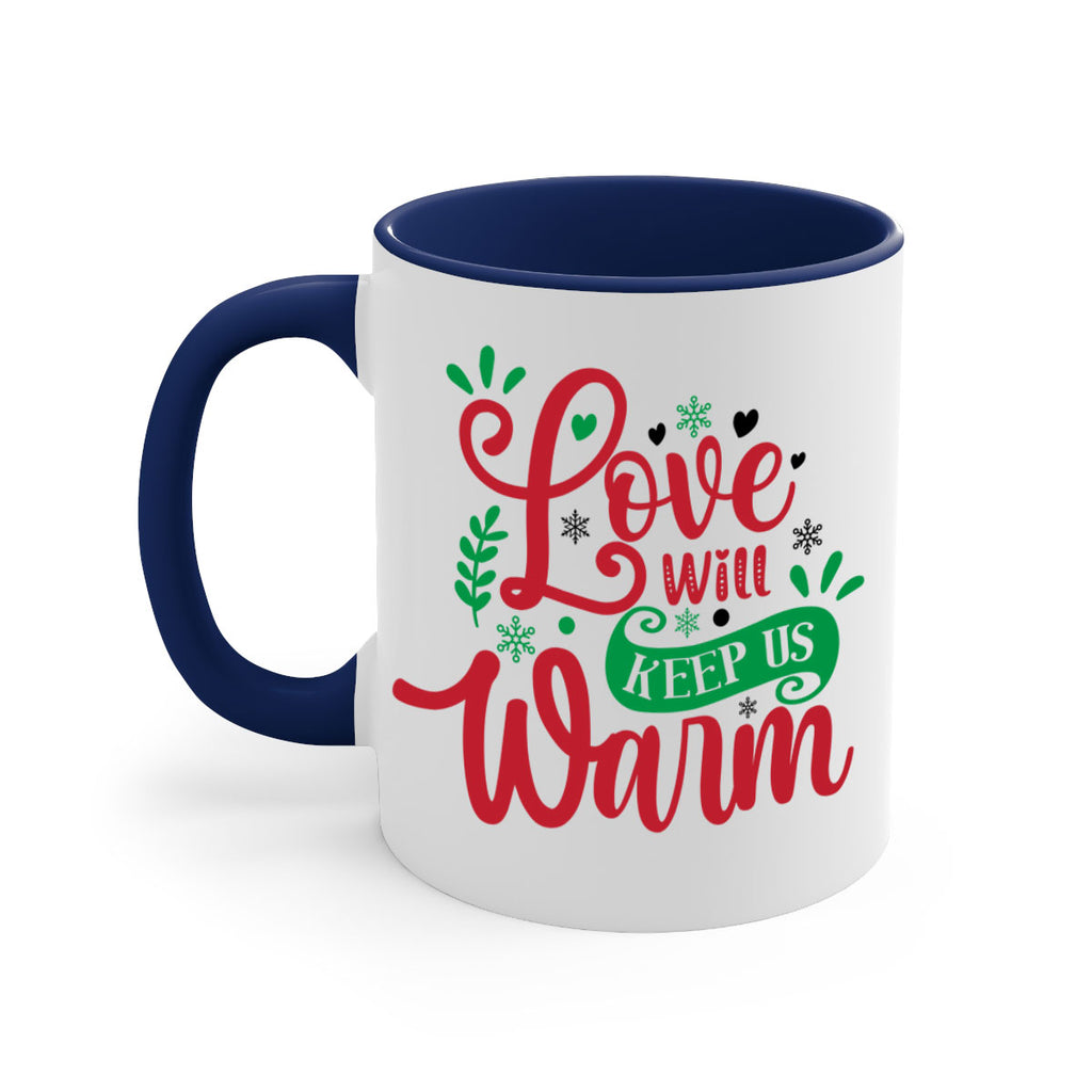 love will keep us warm style 445#- christmas-Mug / Coffee Cup