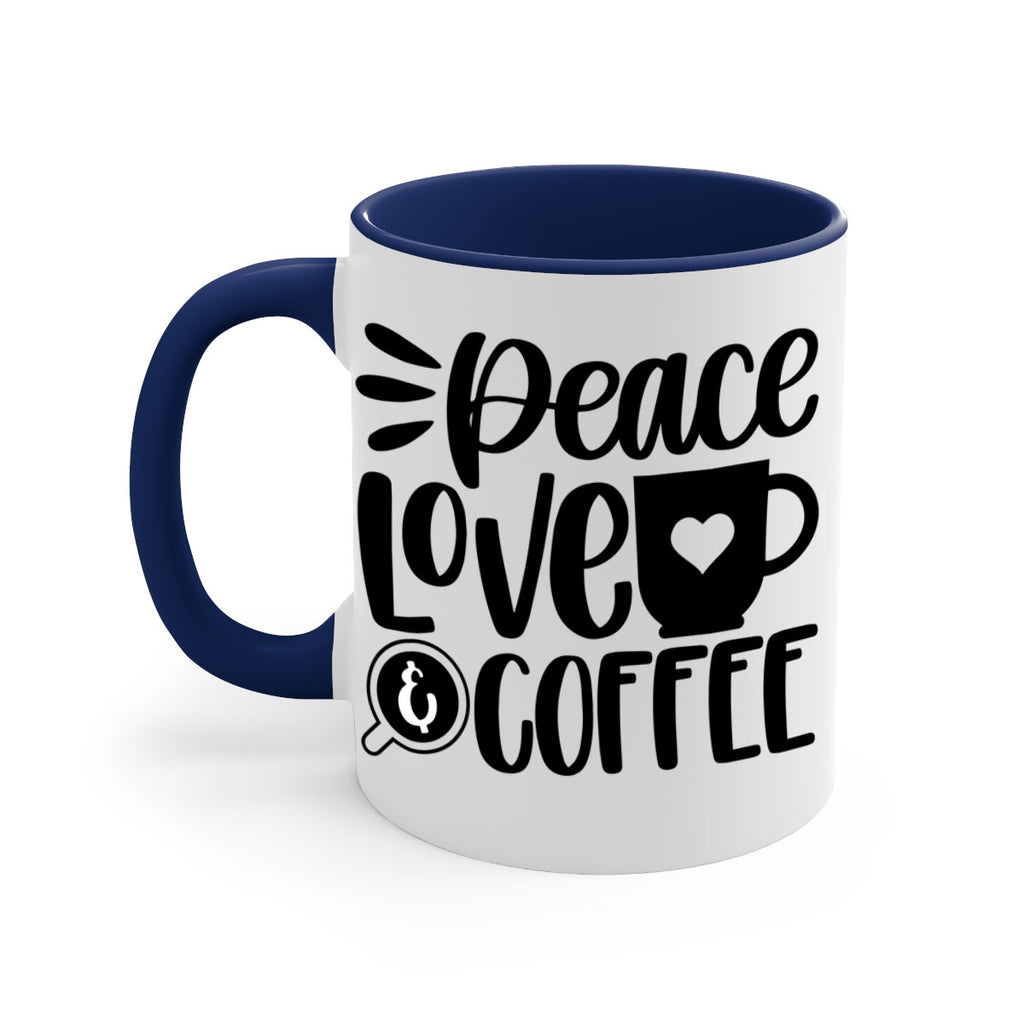 peace love coffee 49#- coffee-Mug / Coffee Cup