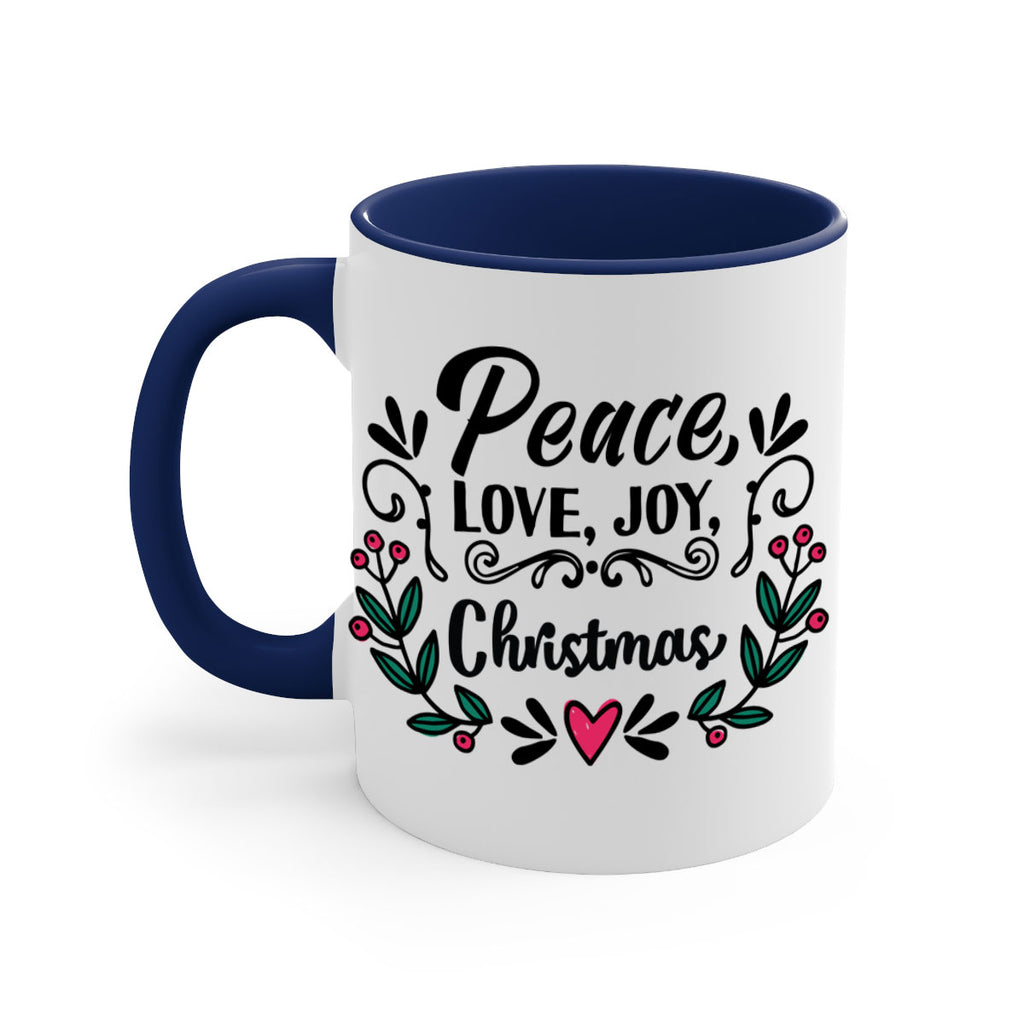 peace, love, joy, christmas style 587#- christmas-Mug / Coffee Cup