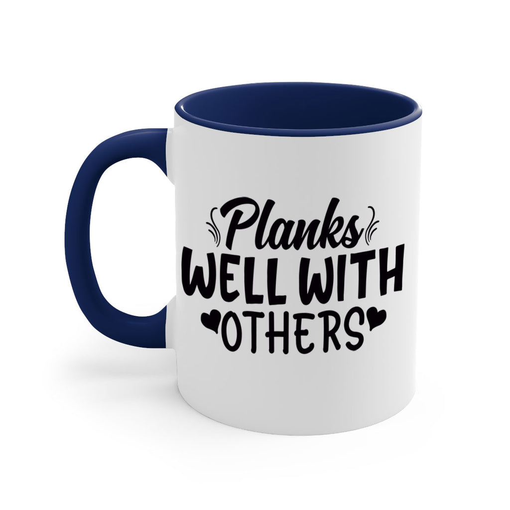 planks well with others 24#- gym-Mug / Coffee Cup