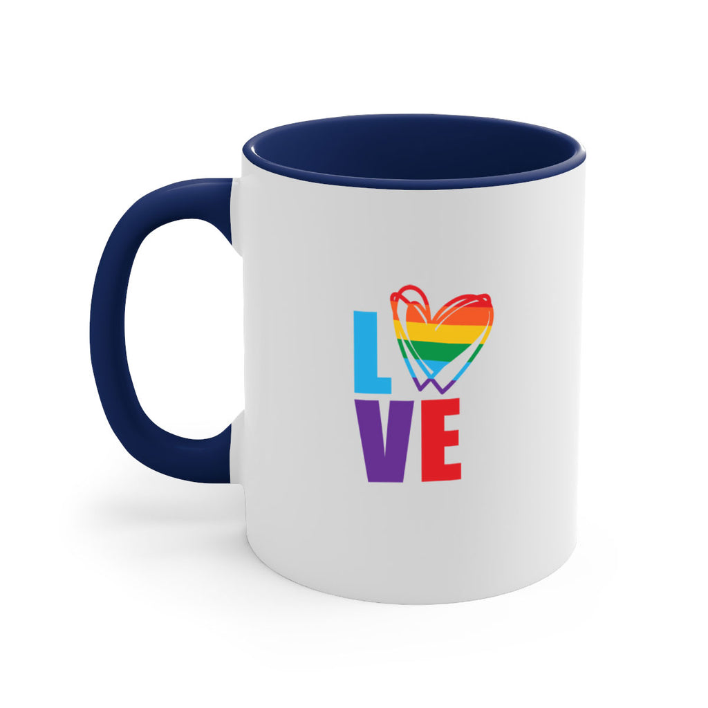 pride love heart 64#- lgbt-Mug / Coffee Cup