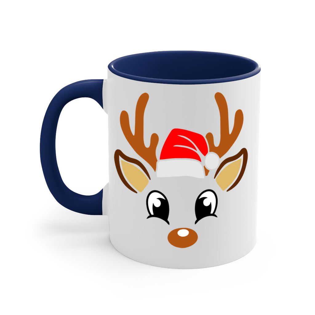 reindeer face style 596#- christmas-Mug / Coffee Cup