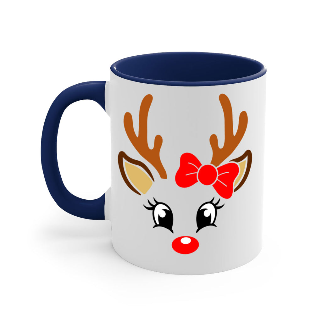 reindeer face style 598#- christmas-Mug / Coffee Cup