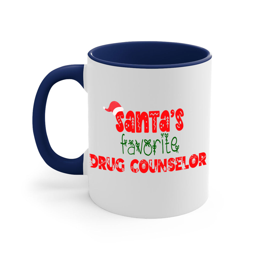 santas favorite drug counselor style 792#- christmas-Mug / Coffee Cup