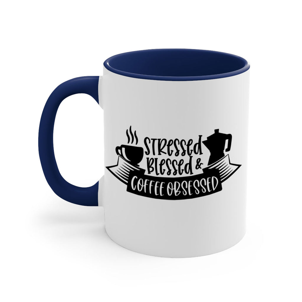 stressed blessed coffee obsessed 27#- coffee-Mug / Coffee Cup