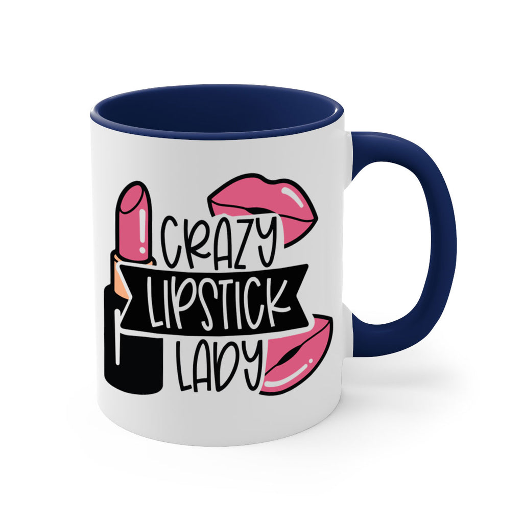 Crazy Lipstick Lady Style 108#- makeup-Mug / Coffee Cup