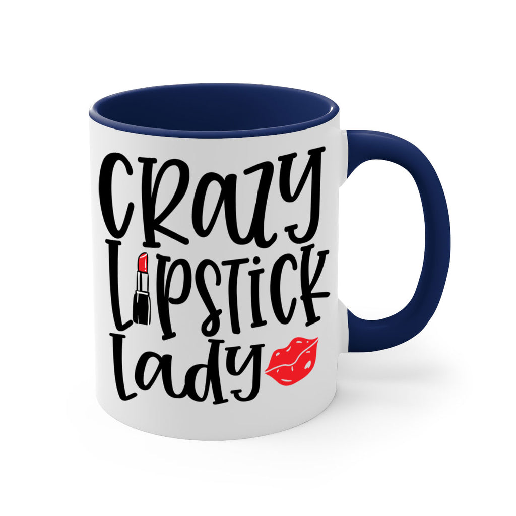 Crazy Lipstick Lady Style 240#- makeup-Mug / Coffee Cup