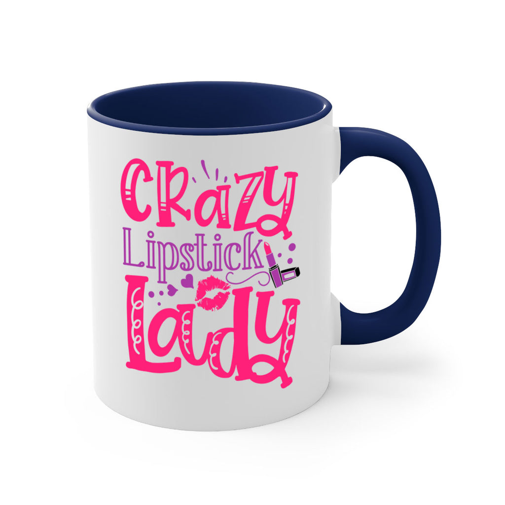 Crazy Lipstick Lady Style 241#- makeup-Mug / Coffee Cup