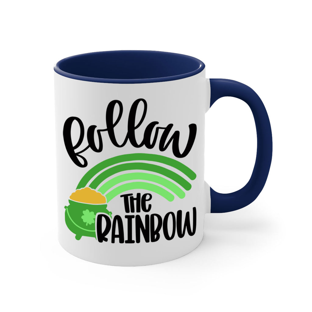 Follow The Rainbow Style 99#- St Patricks Day-Mug / Coffee Cup