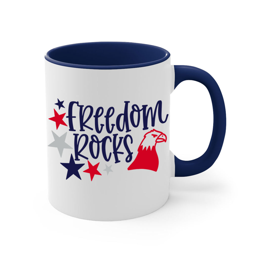 Freedom Rocks Style 148#- 4th Of July-Mug / Coffee Cup