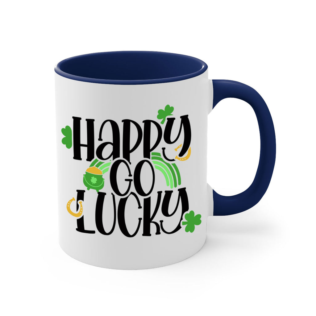 Happy Go Lucky Style 96#- St Patricks Day-Mug / Coffee Cup