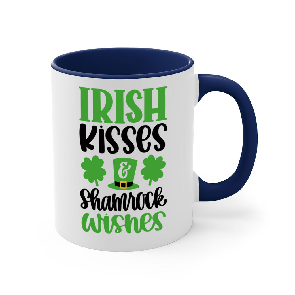 Irish Kisses Shamrock Wishes Style 81#- St Patricks Day-Mug / Coffee Cup