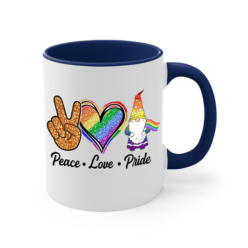 Peace Love Gnome Lgbt Flag  54#- lgbt-Mug / Coffee Cup