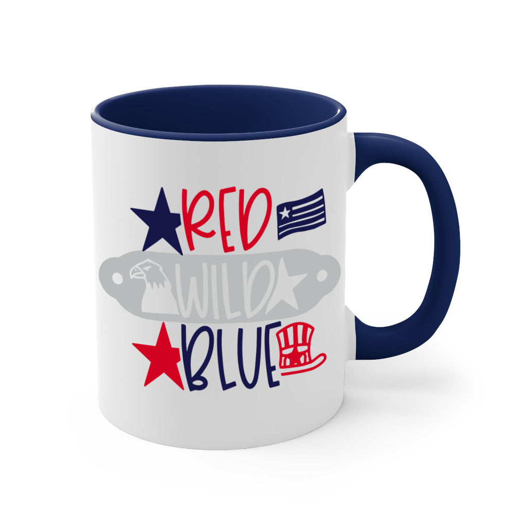 Red Wild Blue Style 171#- 4th Of July-Mug / Coffee Cup