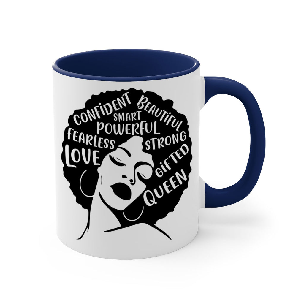 afro lady with words 24#- Black women - Girls-Mug / Coffee Cup