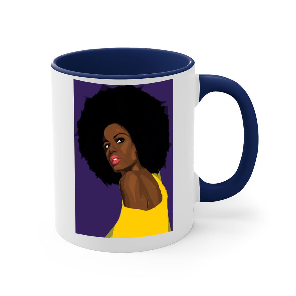 beautiful black woman geometric 60#- Black women - Girls-Mug / Coffee Cup