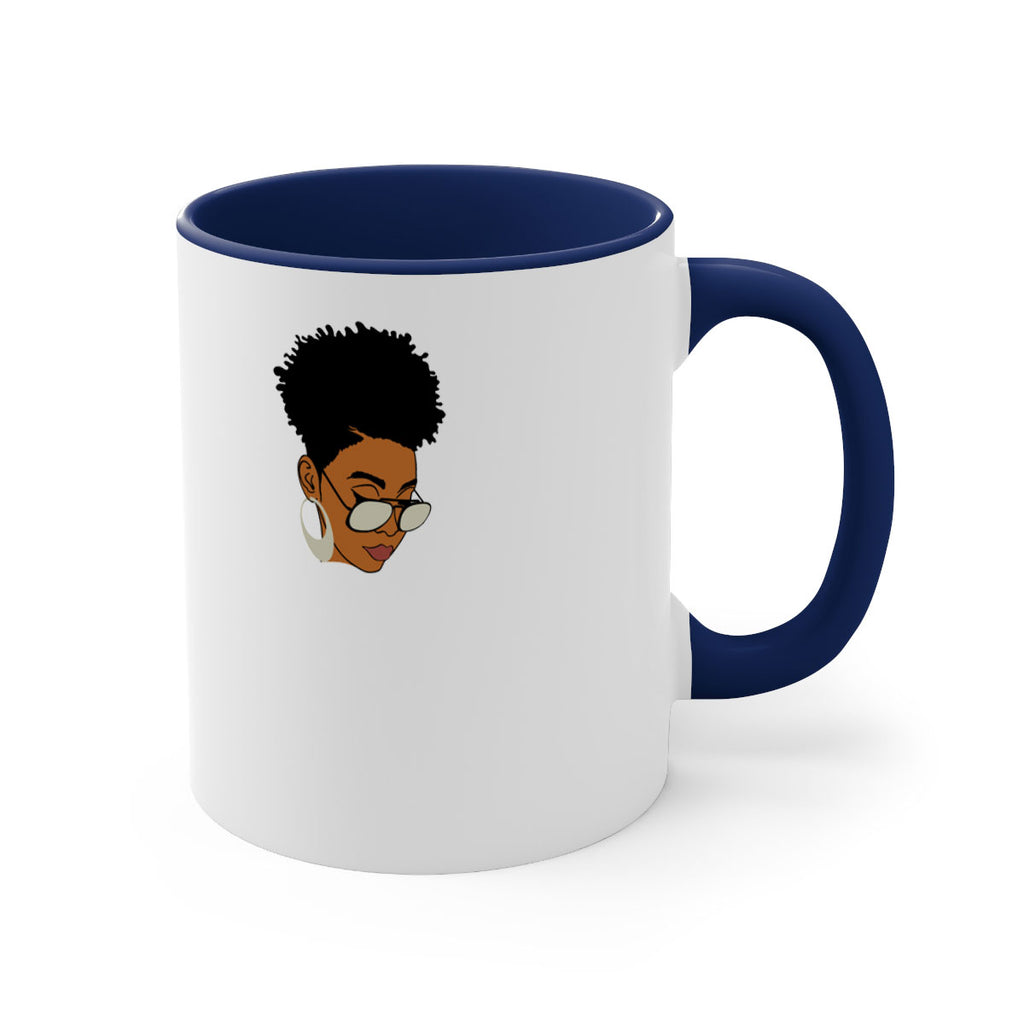 black afro 44#- Black women - Girls-Mug / Coffee Cup