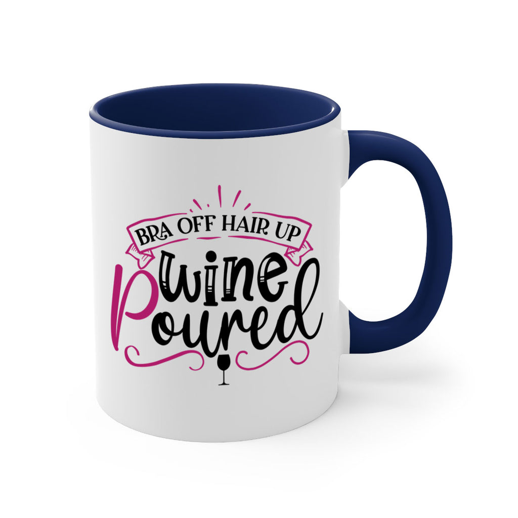 bra off hair up wine poured 206#- wine-Mug / Coffee Cup