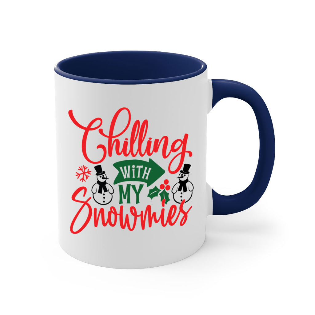 chilling with my snowmies style 92#- christmas-Mug / Coffee Cup