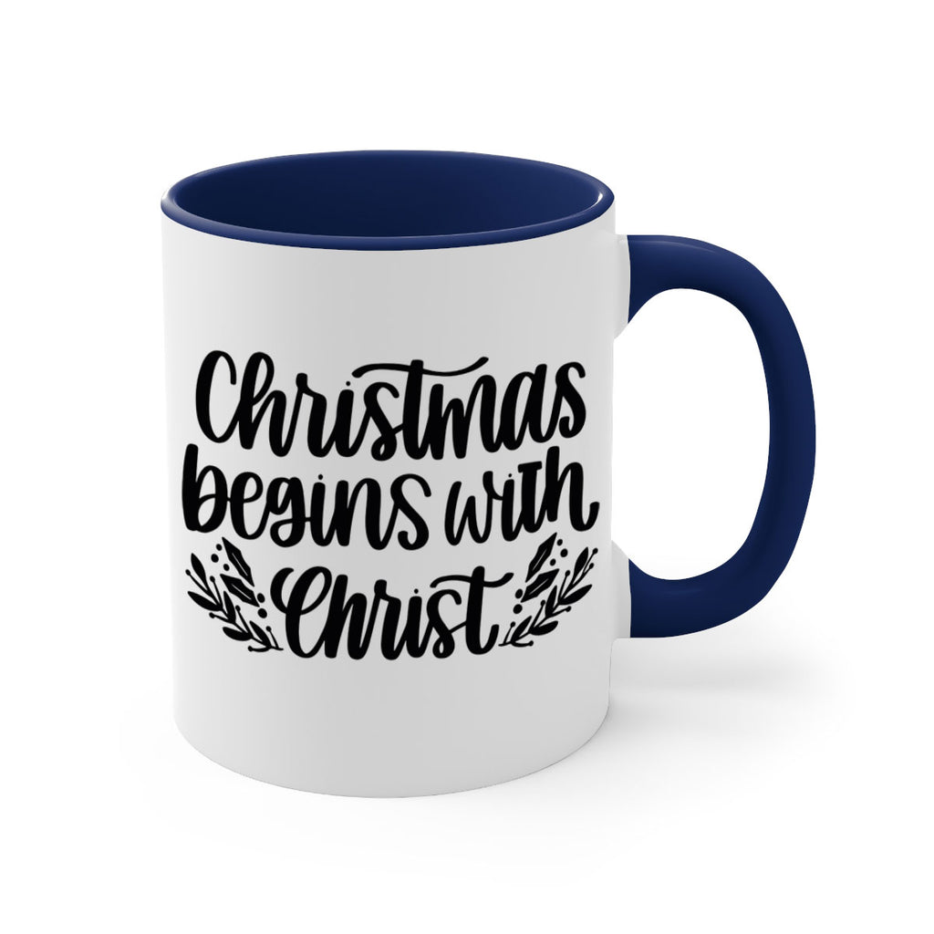 christmas begins with christ 203#- christmas-Mug / Coffee Cup