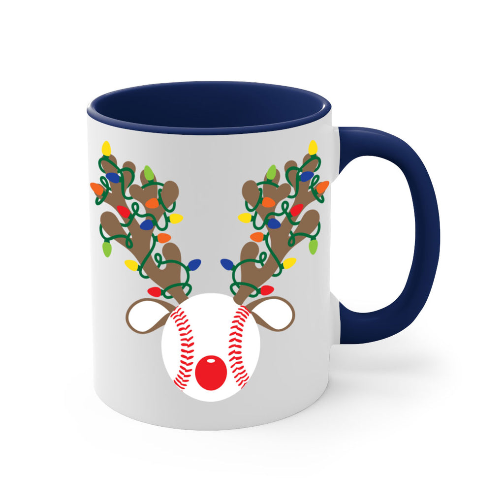 christmas reindeer antler baseball style 114#- christmas-Mug / Coffee Cup