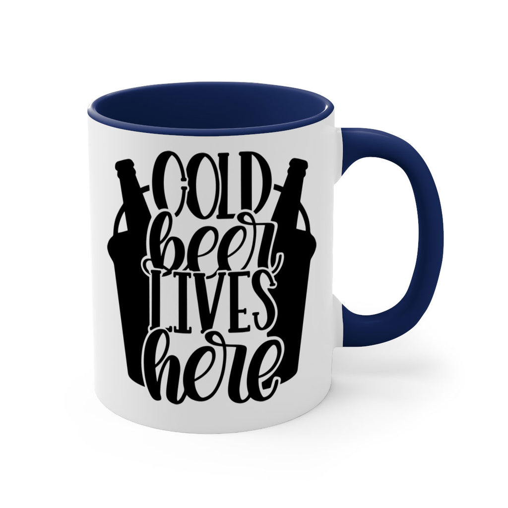 cold beer lives here 43#- beer-Mug / Coffee Cup