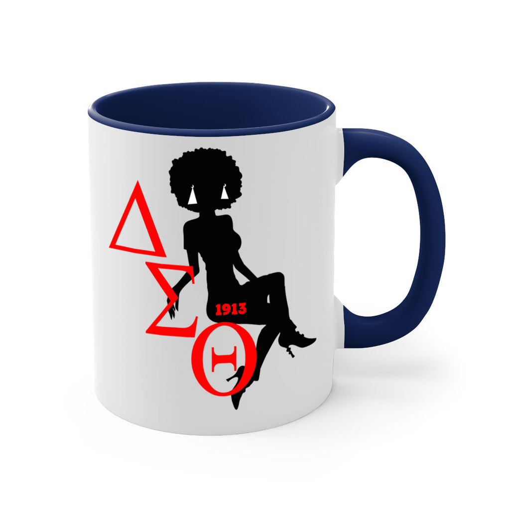 delta sigma theta 7#- black words - phrases-Mug / Coffee Cup