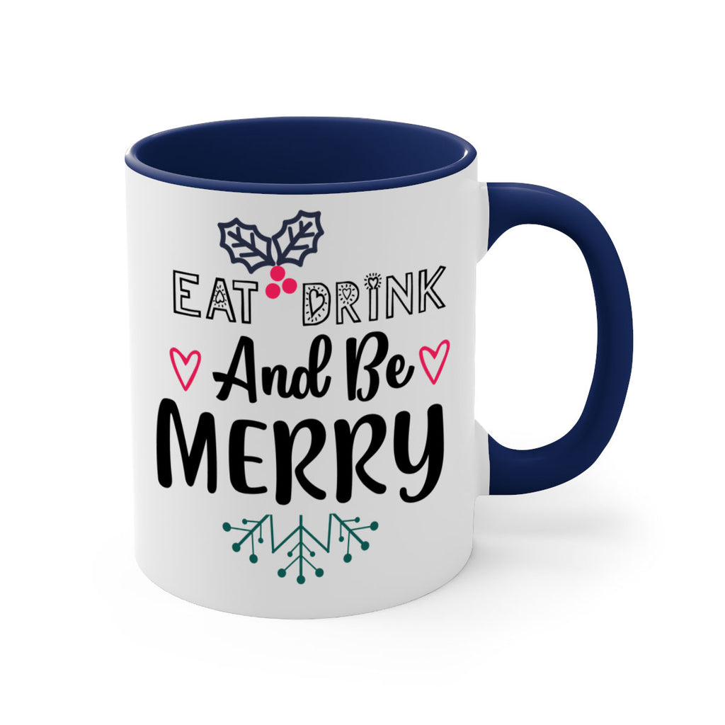 eat drink and be merry style 190#- christmas-Mug / Coffee Cup