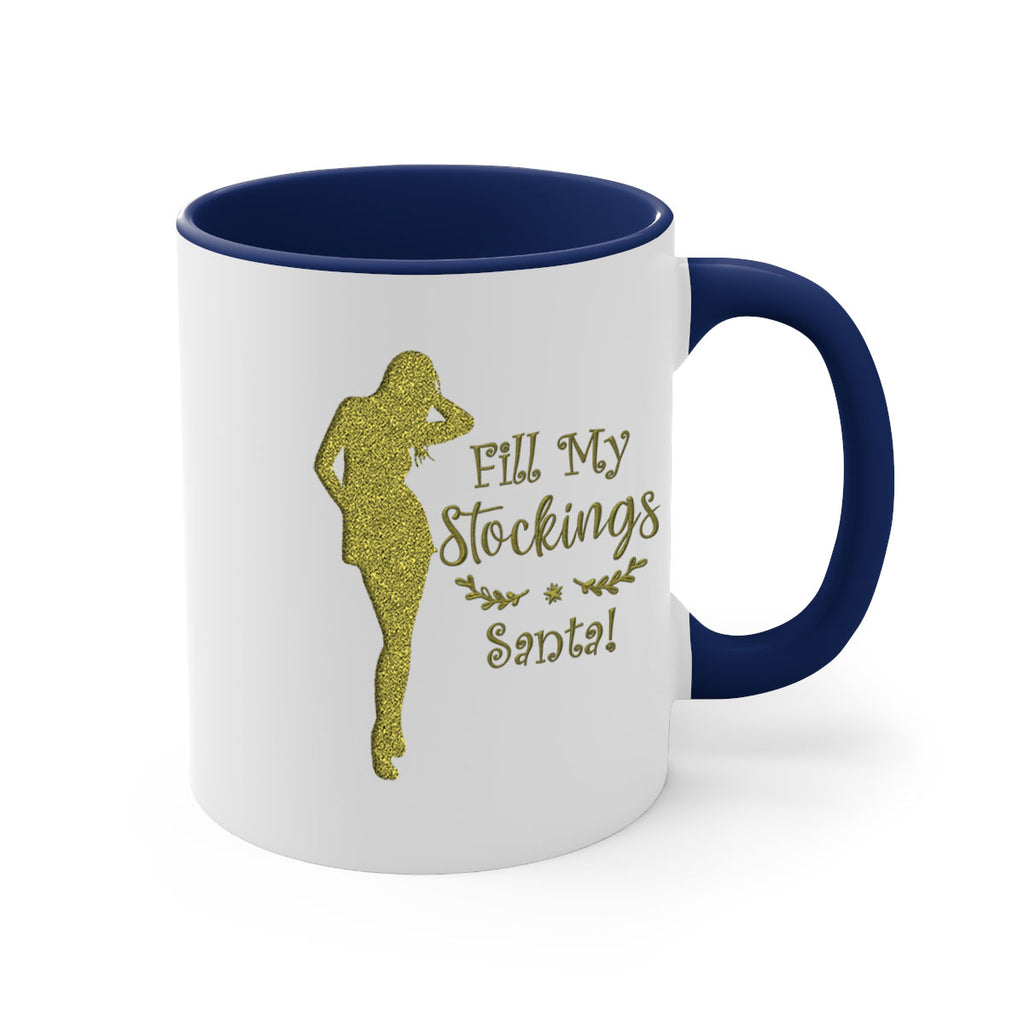 fill my stockings santa green 323#- christmas-Mug / Coffee Cup