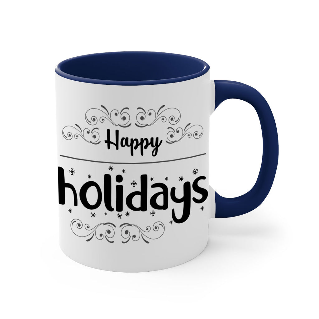 happy holidays style 256#- christmas-Mug / Coffee Cup