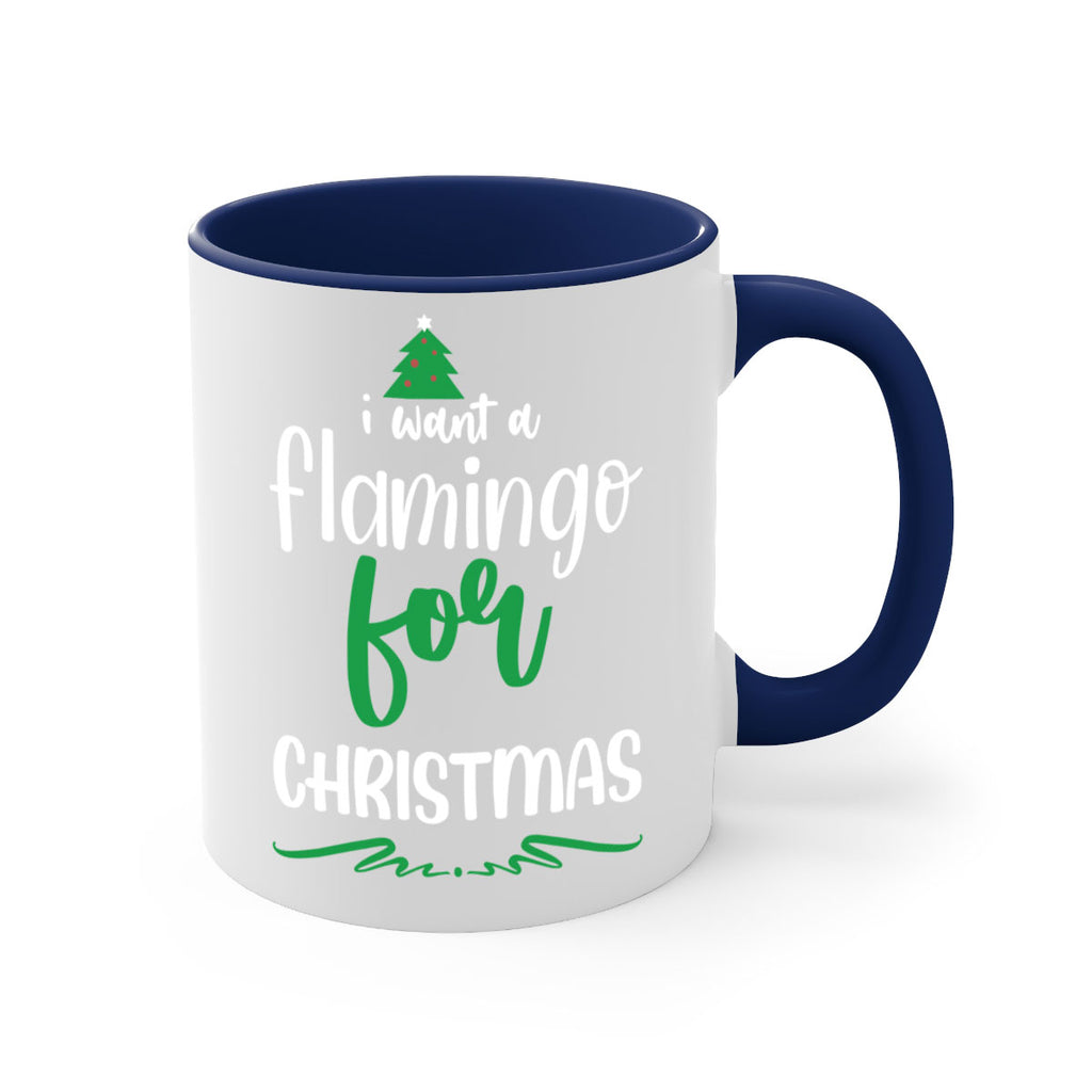 i want a flamingo for christmas style 350#- christmas-Mug / Coffee Cup